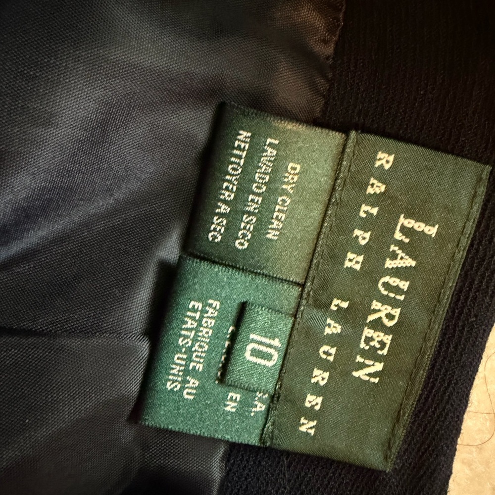 Ralph Lauren Navy Wool Midi Sailor Skirt - Picture 5 of 5